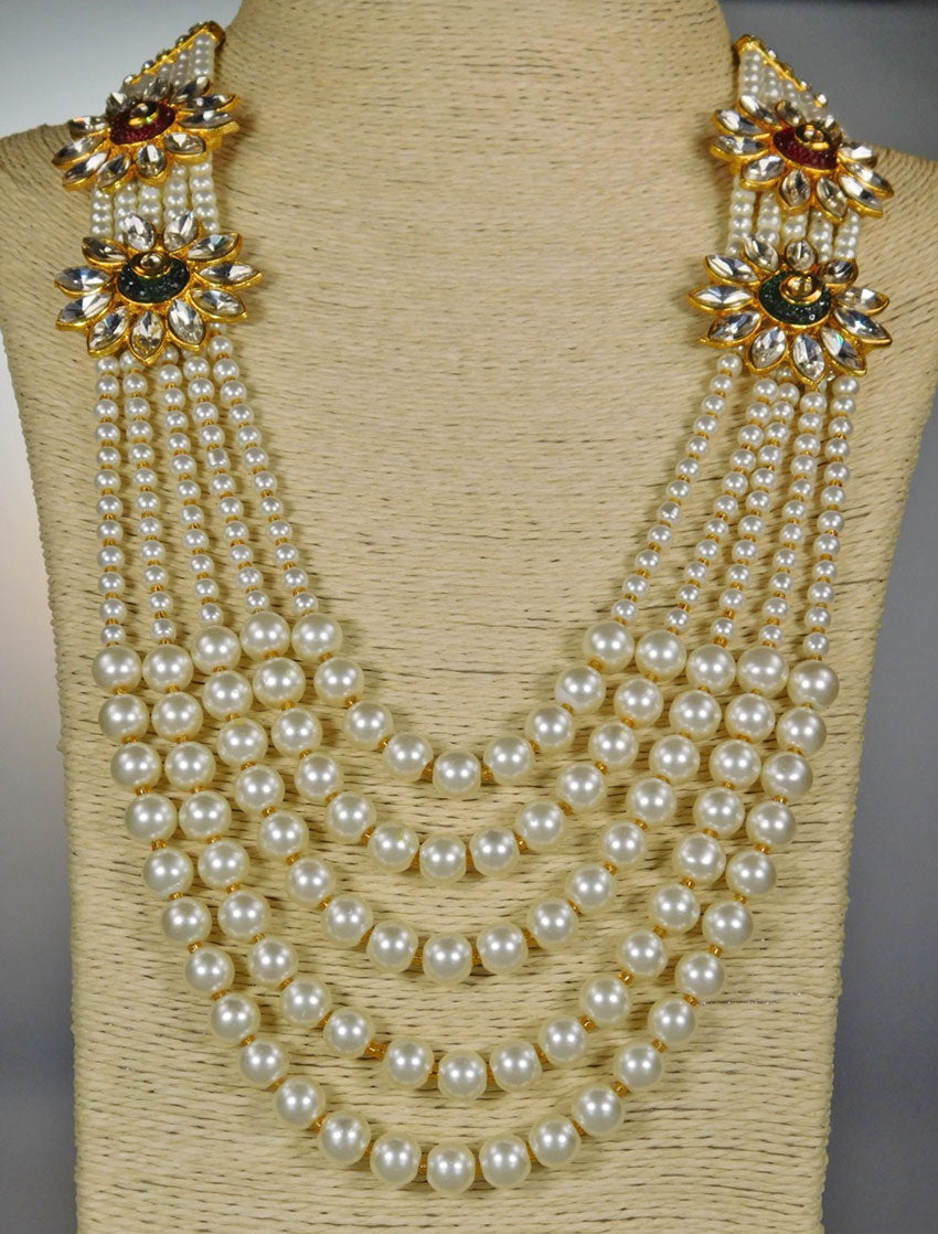 Necklace: Pearls & Stones