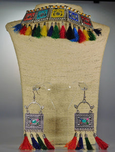 Necklace & Earrings Set: Colors & Stones