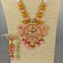 Load image into Gallery viewer, Necklace &amp; Earrings Set: Pearls &amp; Stones