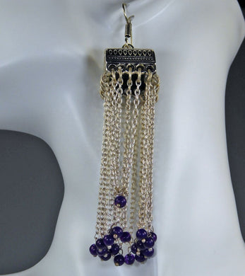 Earrings: Sapphire & American Diamond Collection