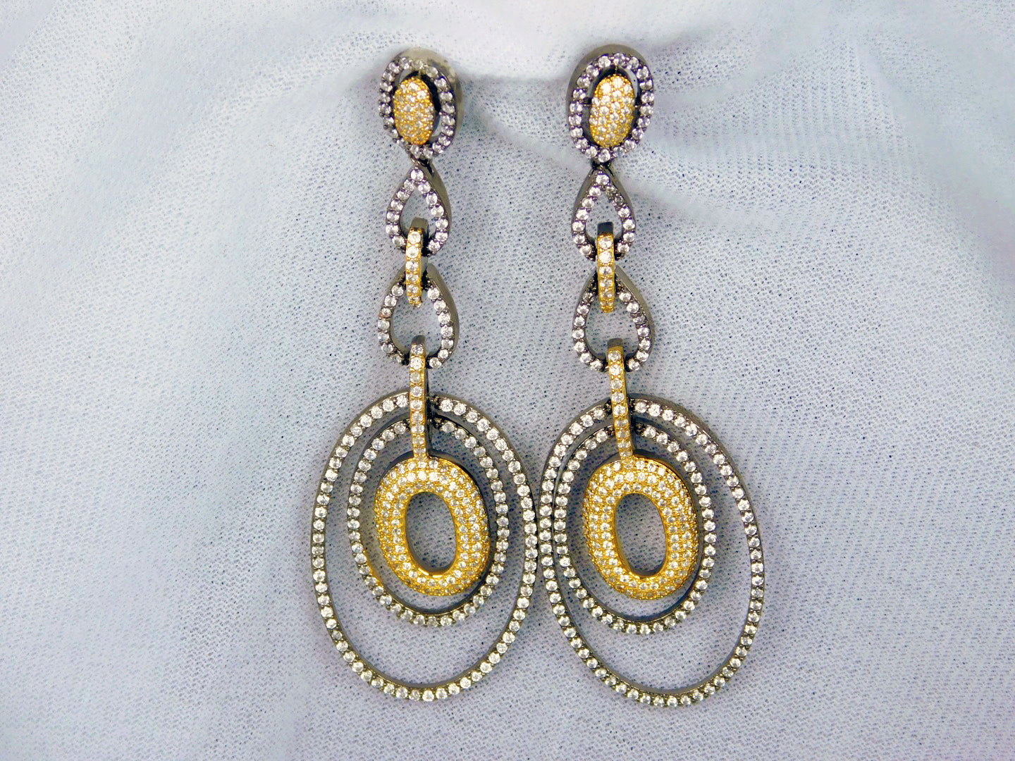 Earrings: American Diamond & 1 gm Gold-plated Collection